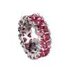 New Arrival Big Bling Red Zircon Stone Rings for Women Fashion Wedding Engagement Ring Hip Hop Jewelry Gift