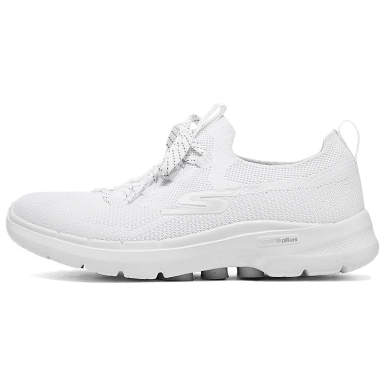 Skechers Go Walk Round Toe Lace-Up Low-Top Casual Shoes Women sneakers White 124620-WSL 35
