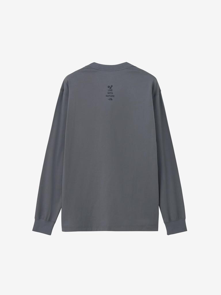 North Cut and Sewn Long FD Zoo Picker Tee Smoked Pearl M [The Face] Long-Sleeve T-Shirt L/S