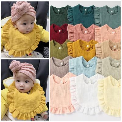 Baby-Lätzchen, praktisch, leicht zu reinigen, weiches Rüschen-Design, Speicheltuch zum Füttern von Säuglingen für den täglichen Gebrauch