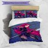 3pcs KPop Demon Hunters MIRA2 Design Cover Set - HD Printed Bedding with 1 Cover and 2 Pillowcases - Perfect for Home and Dorm Decor