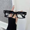 Fashion Vintage Rectangle Clear Lens Classic Eyeglasses Frame Male Elegant Glasses Men Women Transparent Lens