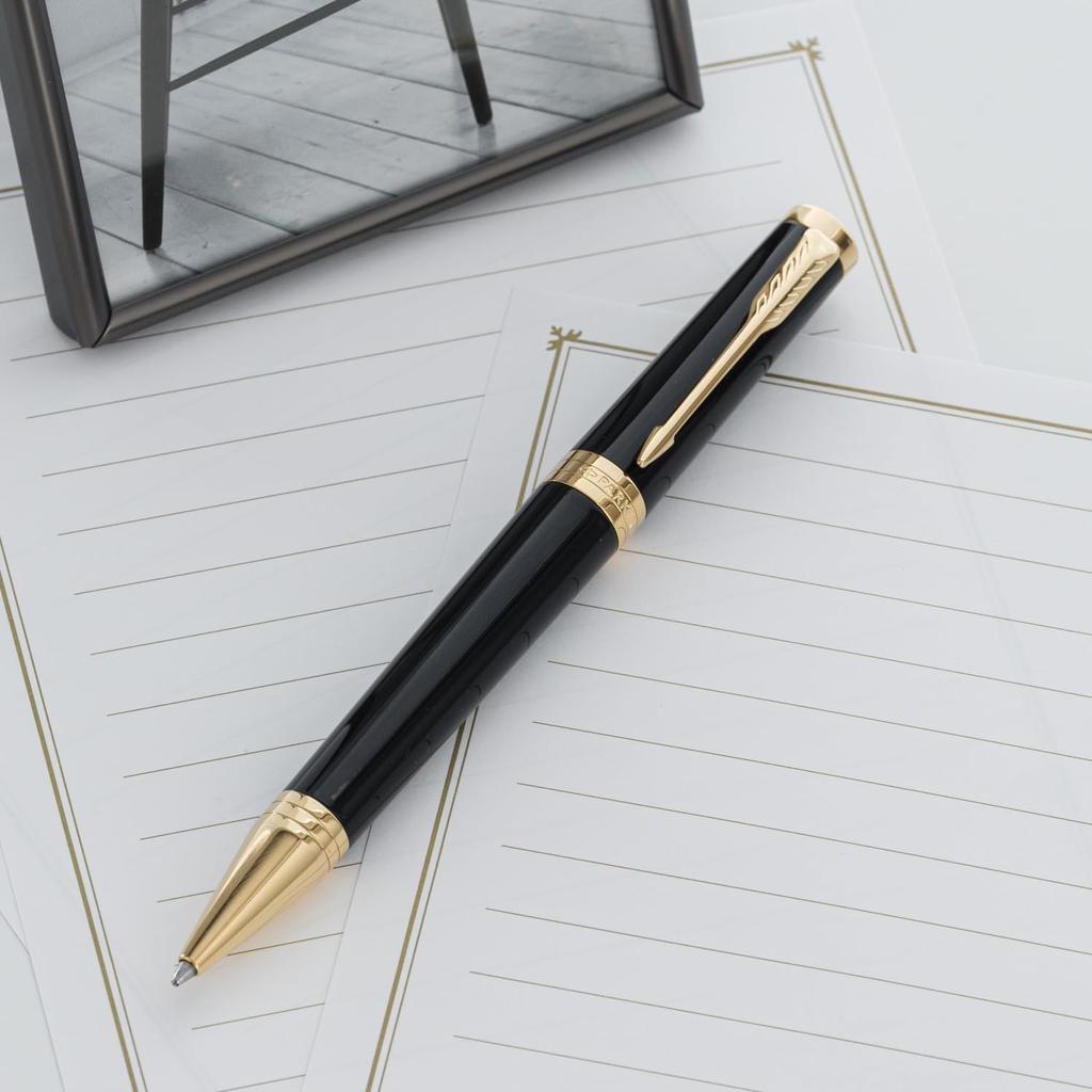 Parker Ingenuity Black GT Ballpoint Medium Gift Officially Product Number 2182622 Pen, Nib, Oil-Based, Boxed, Imported,