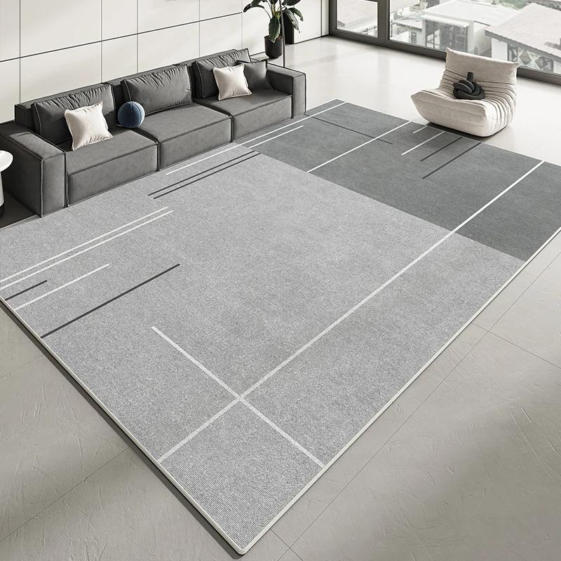 VIKAMA Modern Minimalist Living Room Carpet, Sofa Coffee Table Easy-to-Care Floor Mat, Bedroom Cloakroom Carpet, Home Decoration