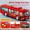 Kinderspielzeug Simulationsbus Große Größe Stoßfest Lichtmusik Trägheitsbusmodell Rückziehauto Lernspielzeug Geschenke