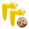 3/6/9pcs Poultry Chicken Nipple Drinker Automatic Rabbit Drinking Fountain 360° Pigeon Hamster Cage Pet Nipple Drinker