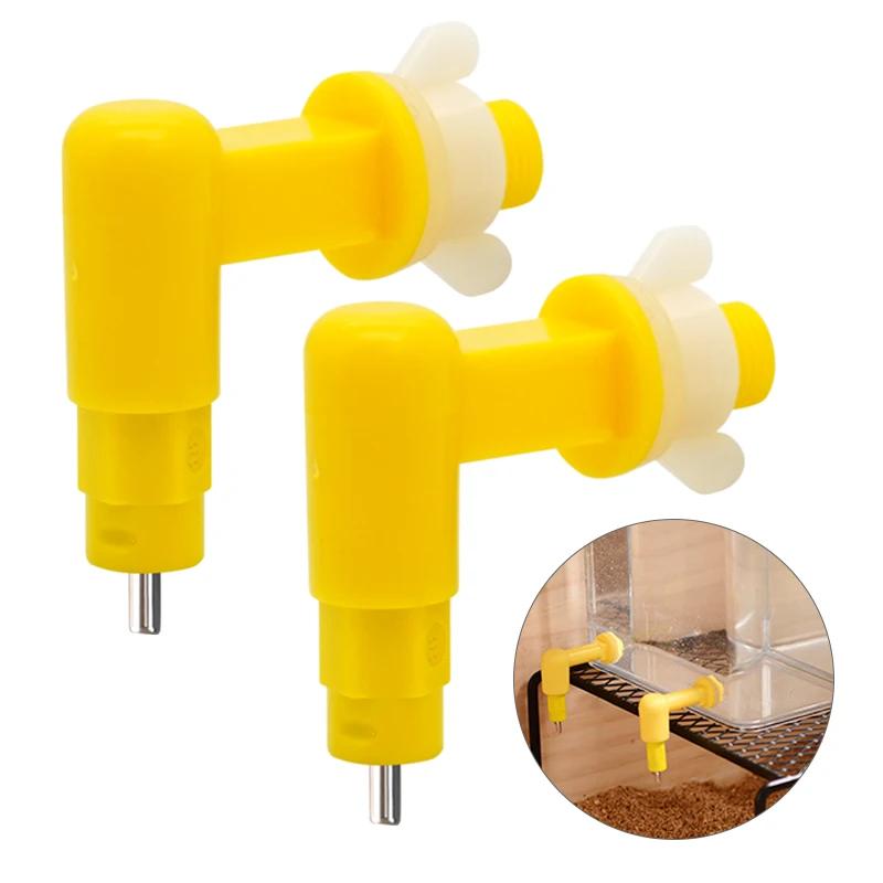 3/6/9pcs Poultry Chicken Nipple Drinker Automatic Rabbit Drinking Fountain 360° Pigeon Hamster Cage Pet Nipple Drinker