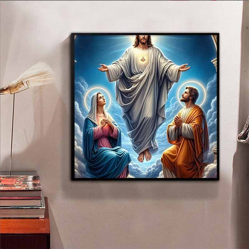 New Arrival 5D DIY Full Circle Diamond Painting "Religious" Embroidery Cross Stitch Home Decor Gift