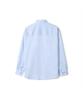 NOTIG 100% Cotton Semi-Overfit Satin Knit Button-Down Shirt Blue_Okg3Shcl103B1