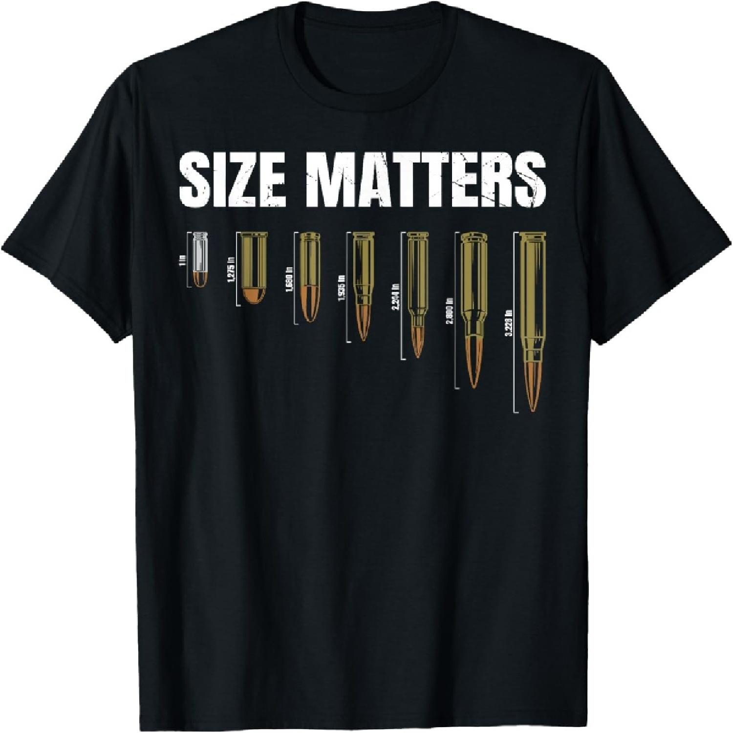 

Size Matter Bullet Measure Up T-Shirt XXXXXL