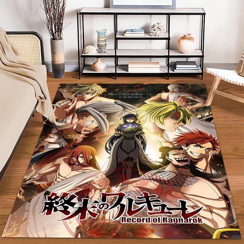 Anime Style Carpet - Record of Ragnarok Characters and Design Suitable for use as an anti-slip for living room bedroom sofas