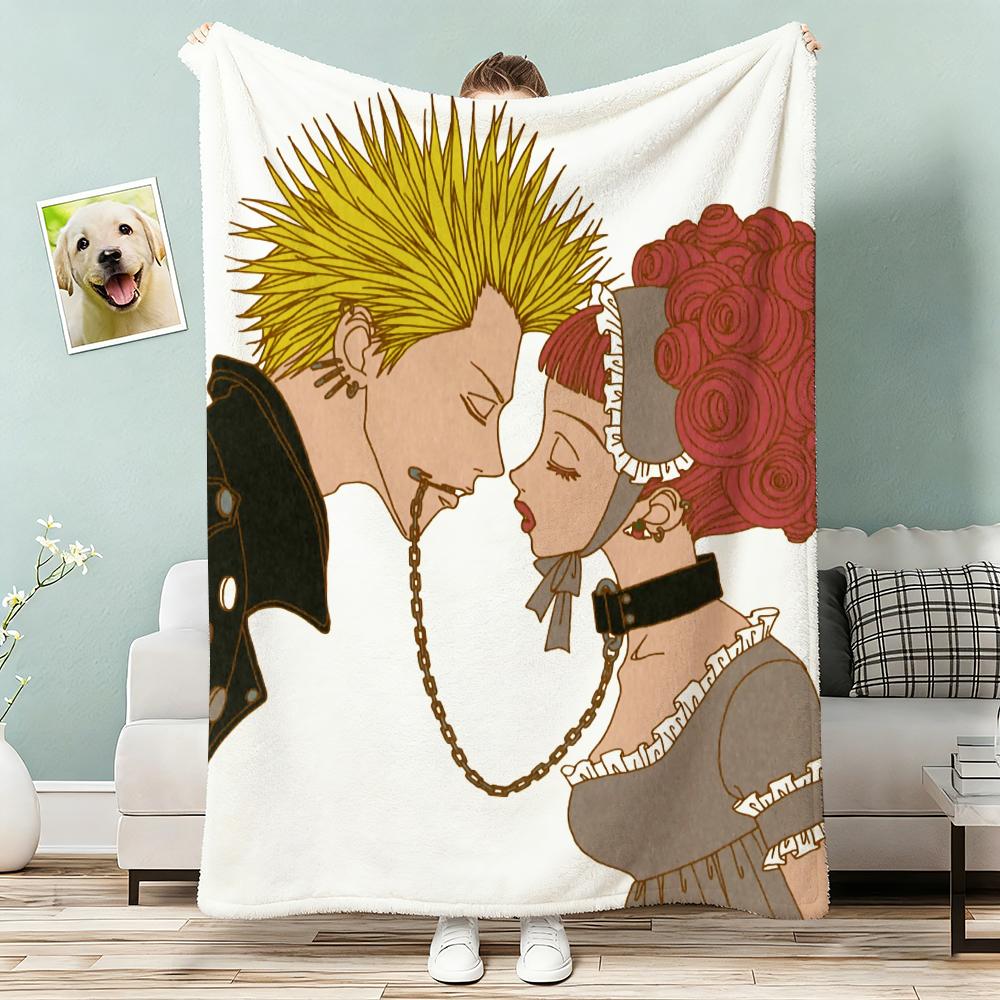 Anime Paradise Kiss Throw Lightweight 240G Flannel Blanket Soft Skin-Friendly For Summer Cooling