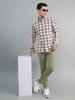 MONTE CARLO Men's Regular Fit Check Full Sleeve Shirt