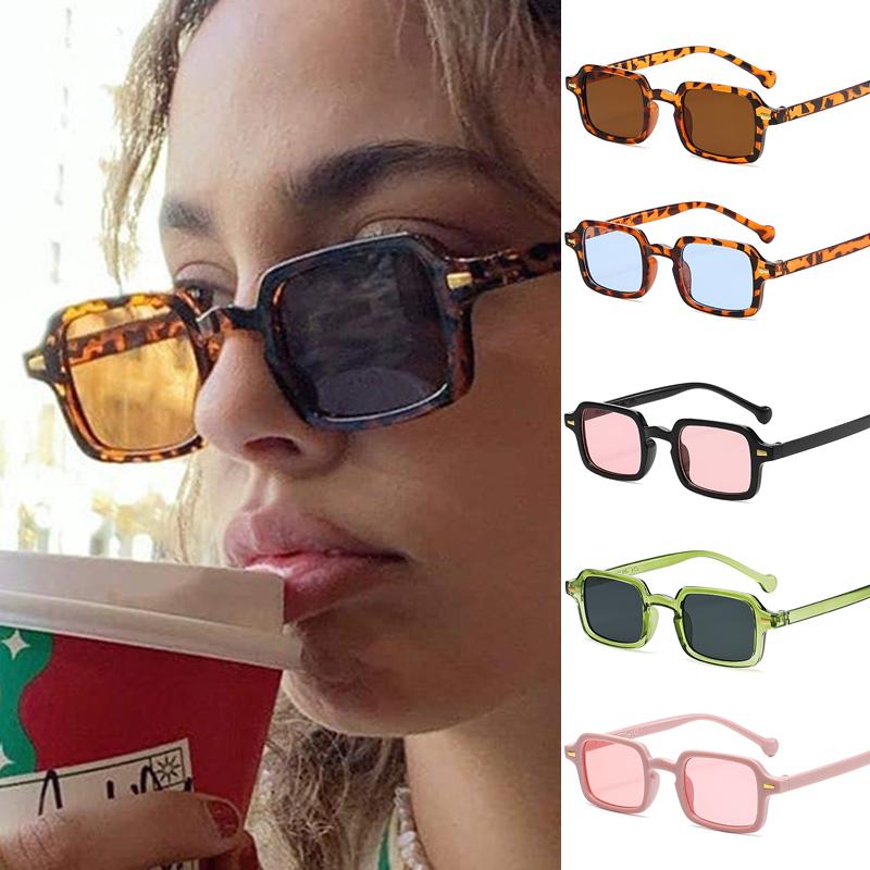 

Car Sunglasses 5pcs Trendy Female Square Sun Glasses Women Vintage Outdoor UV Resistan Glasses Men Shades Female Eyewear UV400