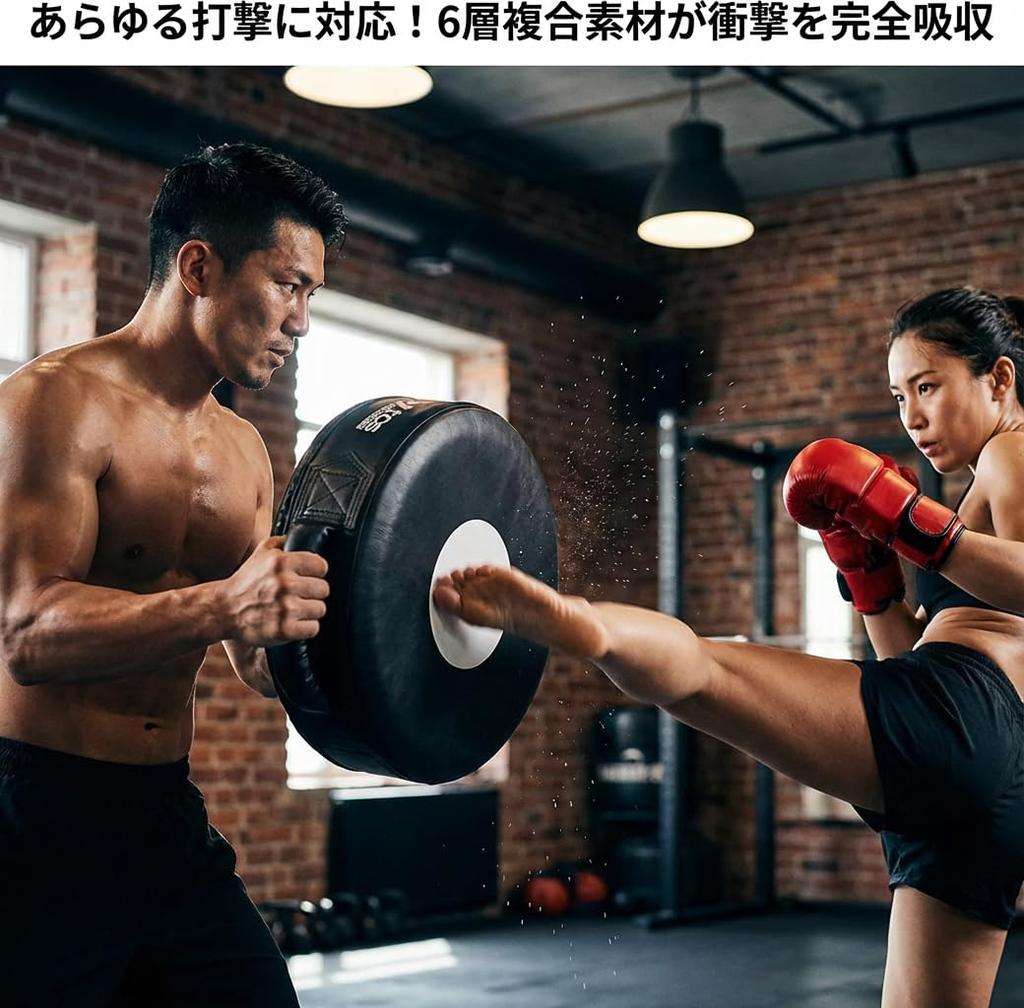 Raytos Drum Mitt, Punching Mitt, Kick Mitt for Boxing, Martial Arts Training | 30cm Diameter, Small and Lightweight, Double-Sided Use | Fit Boxing, Ki