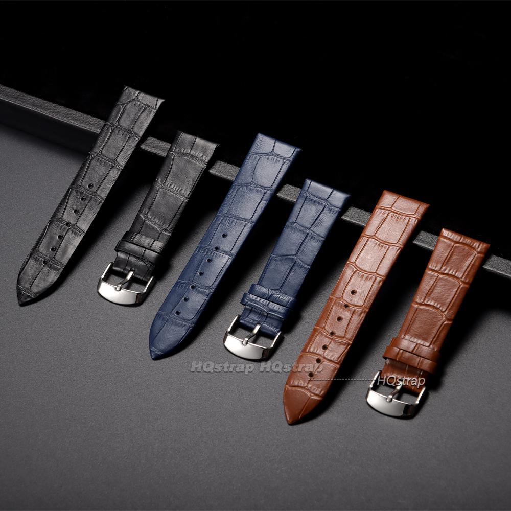18mm 20mm 22mm Vintage Leather Watchbands Pin Buckle Watchband Soft Smart Watch Band Cowhide Bracelet Sport Waterproof Wristband