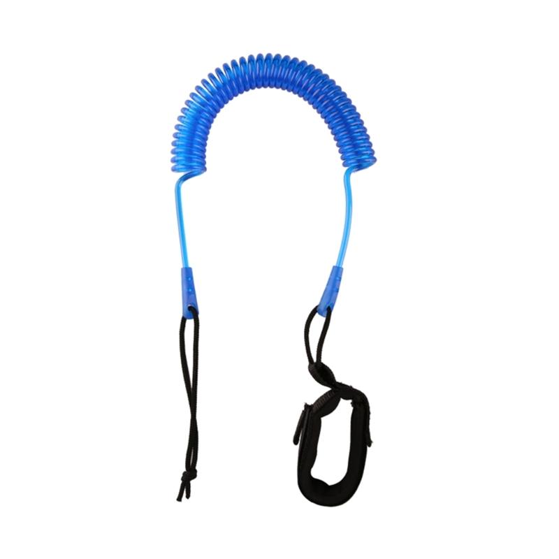 

Comfortable Surfboard Leash Coiled Stand Up Paddle Board Leash SUPs Leash синій