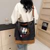 Bag Women's New Versatile Edition Shoulder Commuter Canvas Bag Female College Students Literary Niche Work Commuter Bag Handbag