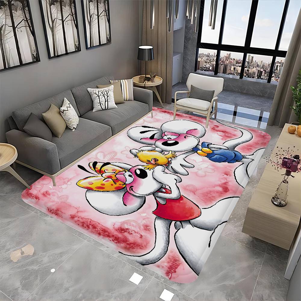 Felpudo Lavable Antideslizante Personaje D-Diddl Alfombrilla para Zona de Sala de Estar Sofá Sillas Alfombra de Área Felpudo de Cocina Alfombra de Área