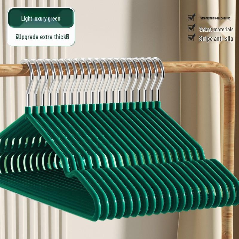 Gruccia Ispessita Antiscivolo per Casa, Senza Segni, Rivestita per Immersione, Modello Adulto, Stendibiancheria