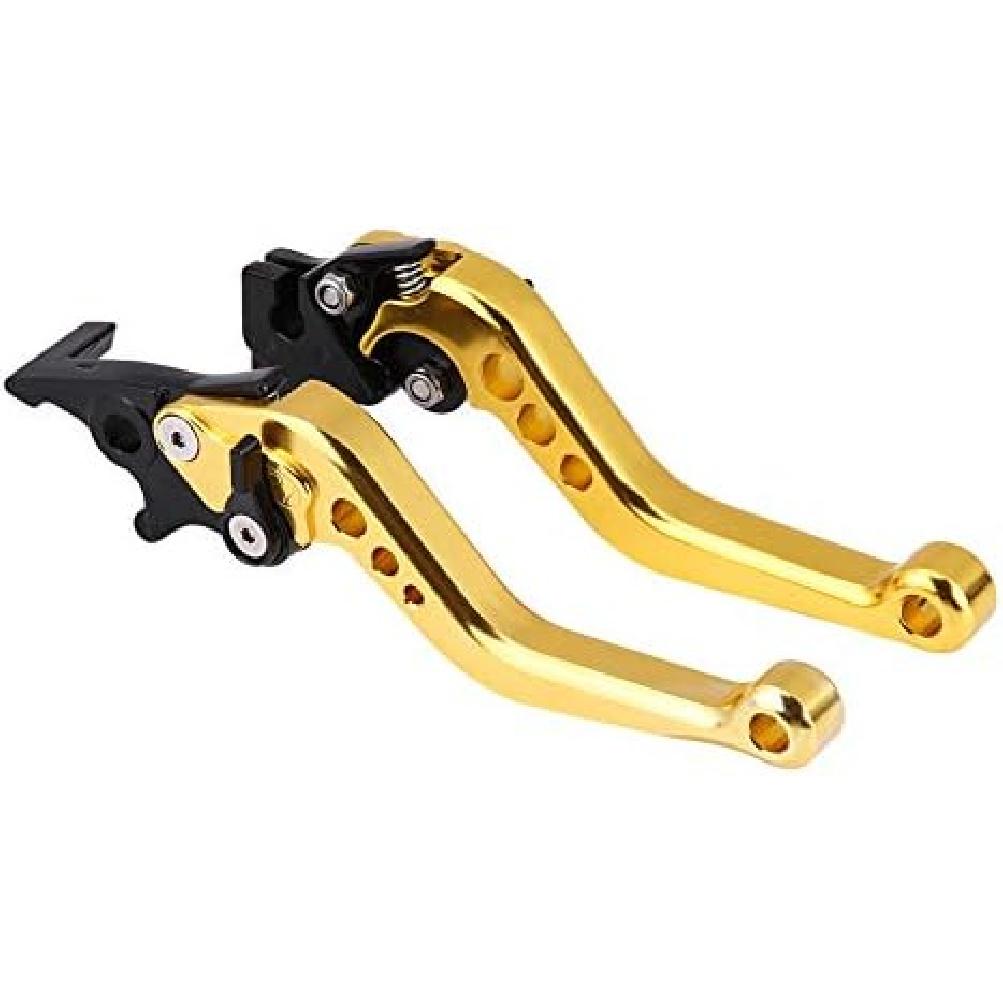 Tbest Front Brake Lever,Motorcycle Brake and Clutch Lever Kit,1 Pair of CNC Motorcycle Clutch Drum Brake Lever Handle Universal for GY6,Fit for CG125