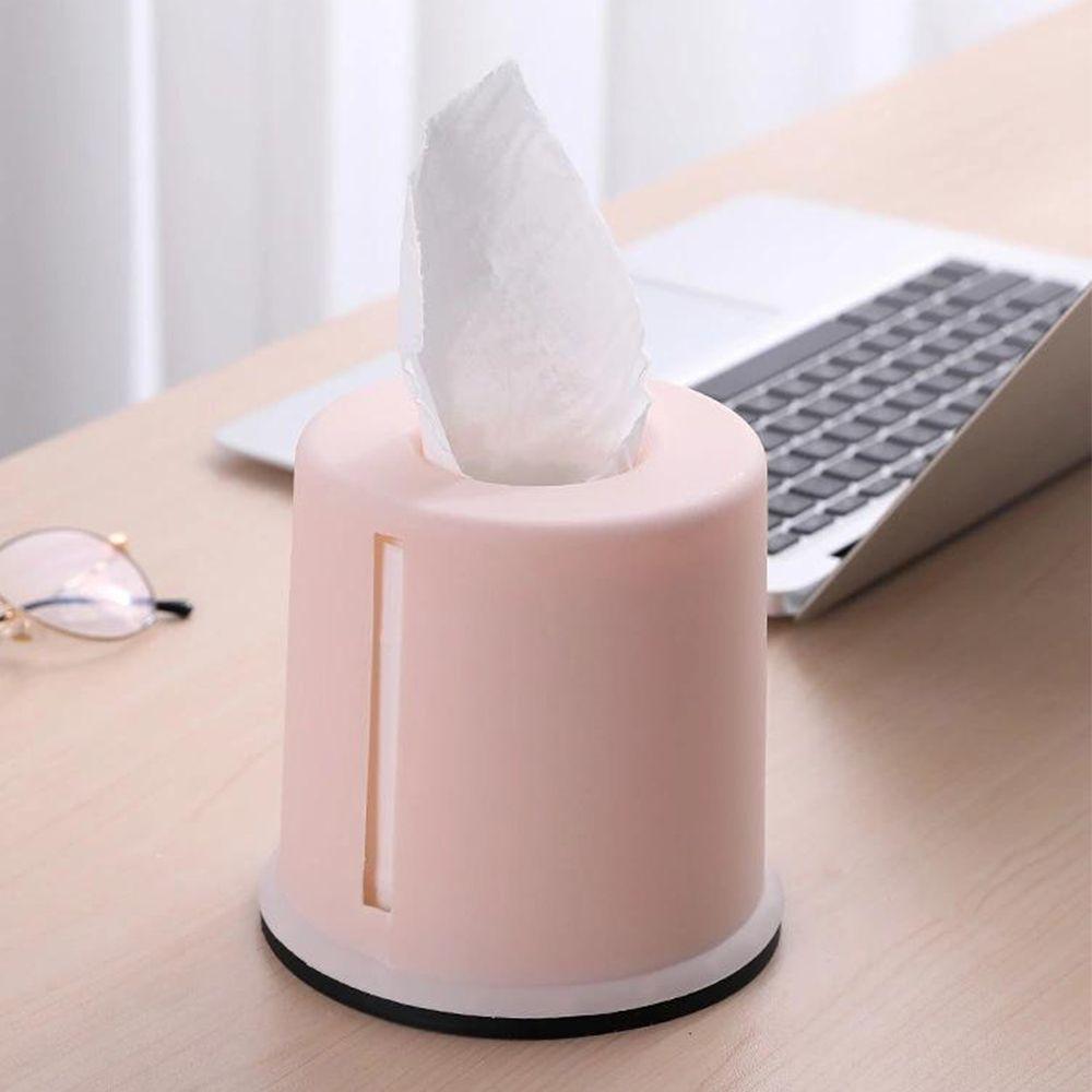 Household Creative Towel Cover Living Room Toilet Roll Paper Holder Round Plastic Tissue Box