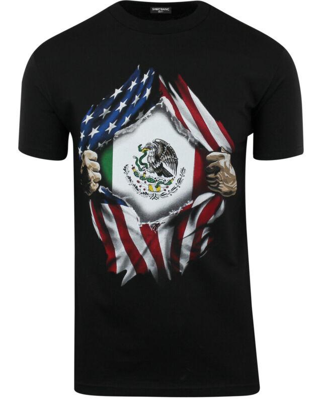 Buy Shirtbanc Mexican Usa Flag Mens 