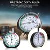 Zifferblatt-Reifenprofilmessgerät Radreifenmessung Reifenlineal Reifenprofiltiefenmesser Zeiger Profiltiefenmesser