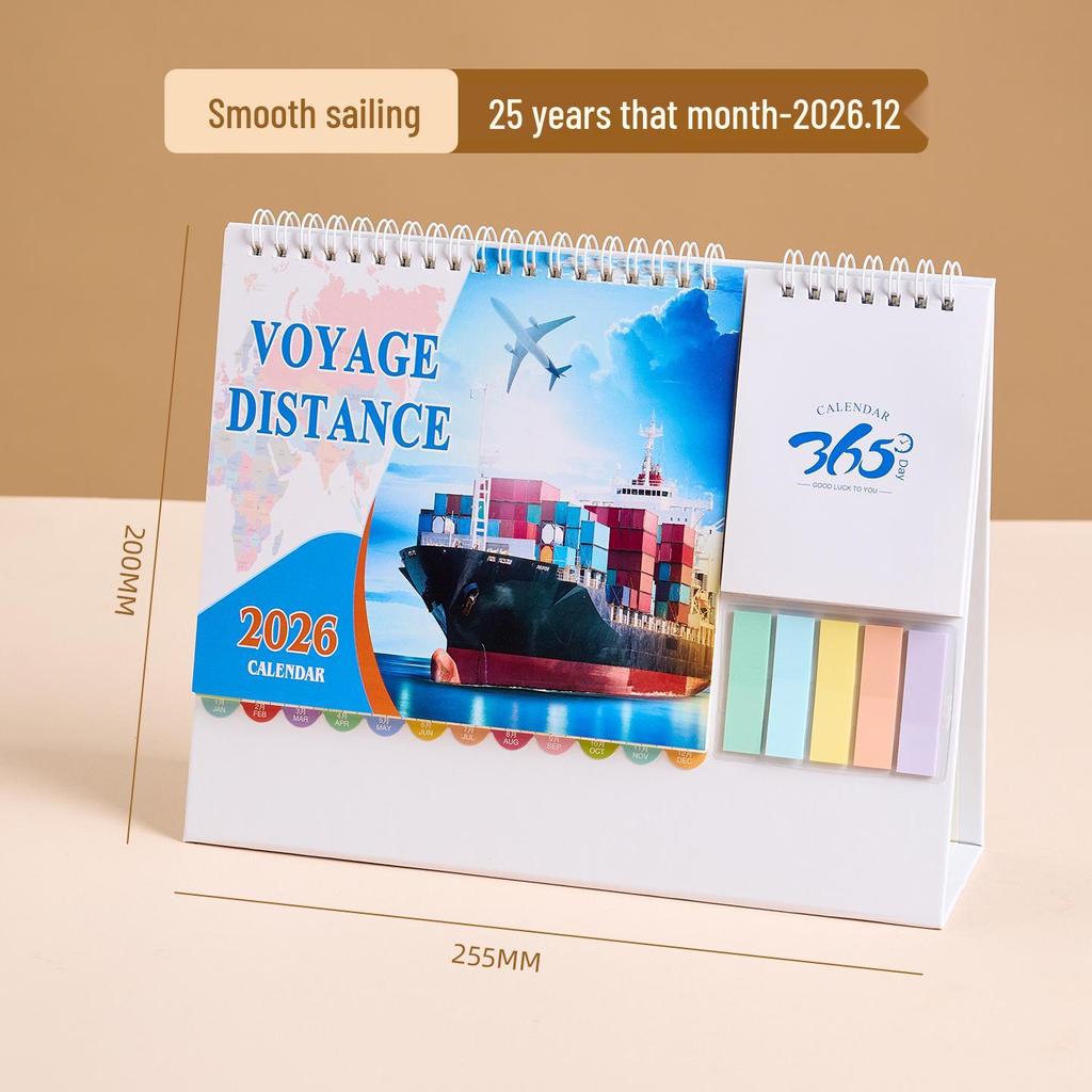 2026 Year of the Horse Enterprise Desk Calendar with Custom Logo - Special Edition for Creative Logistics