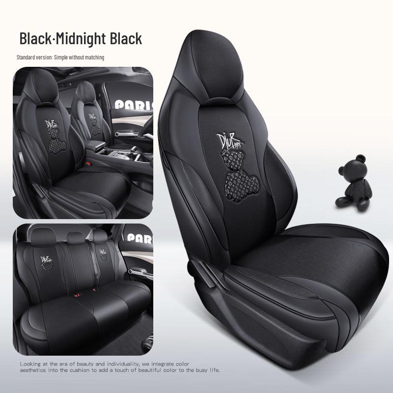 BYD Yuan Plus Universal Cartoon Car Seat Cushion - Full Coverage, All-Season Technology Cloth