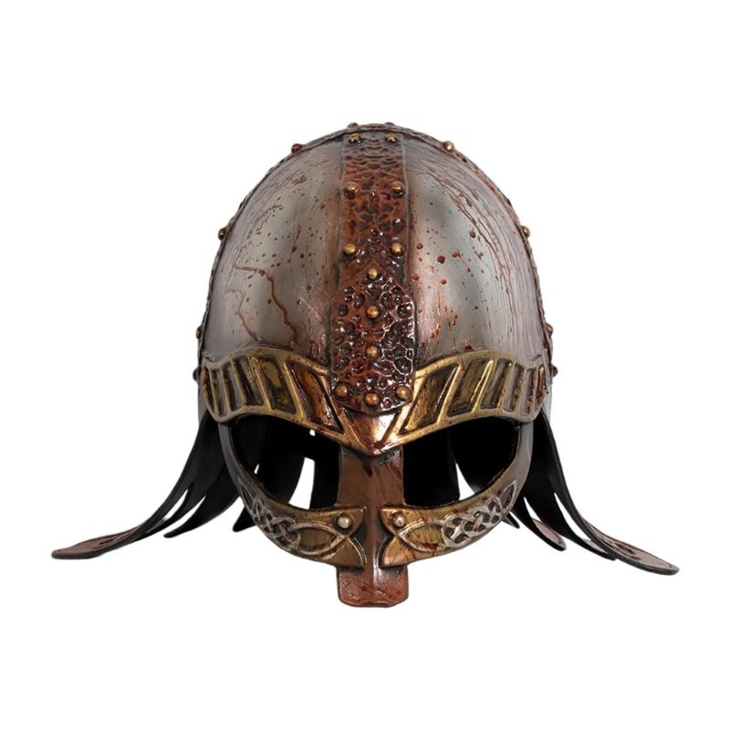 Templars Crusader Knights Helmet Wearable Adults Medieval Costumes Half Face Mask for Halloween Cosplay Party Roleplay cm