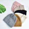 Custom Winter Beanie Hat Wool Knitted Beanie Hats for Women Unisex Skull Tuque Cap With Custom Label