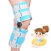 Kids Hinged Knee Brace Children Toddler Knee Immobilizer with Side Stabilizers Pediatric Medical ROM Post Op Knee Brace for Knee