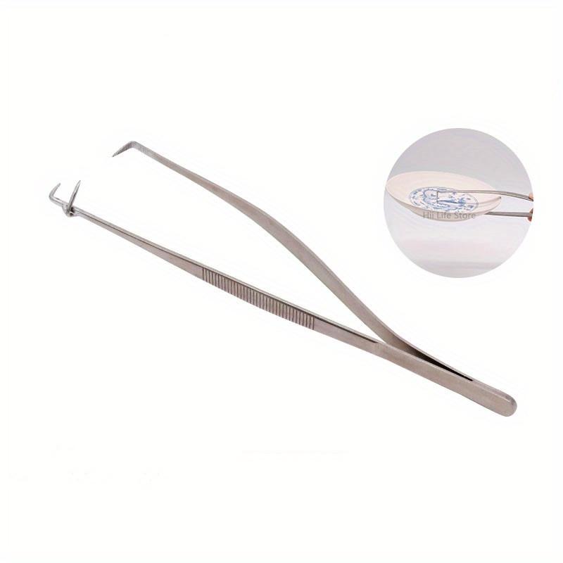 Pottery Tools Stainless Steel Glaze Clamp Dip Glaze Clamp DIY Ceramic Clamp Plate Spoon Glaze Coloring Tool Clay Clamp