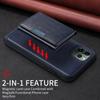 For iPhone 11 Pro Max Magnetic Case BETOPNICE Leather Phone Cover Kickstand with Detachable Card Bag
