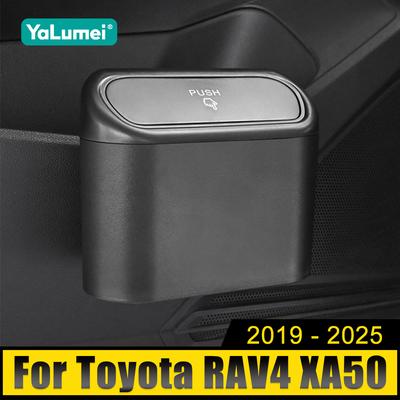 För Toyota RAV4 XA50 2019 2020 2021 2022 2023 2024 2025 Universell Bärbar Bil Cirkulär Papperskorg Skräpficka Diversebehållare