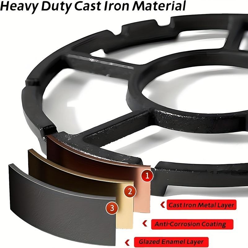 Gas Stove Rack Accessories Heavy Duty Carbon Steel Stove Stabilizer for Woks Pots Non-slip Universal Burner for Moka for Gas