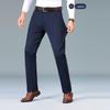 LangSha Men's Casual Anti-Wrinkle Straight-Leg Business Pants