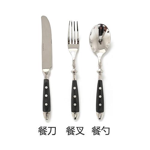 Sternpunkt Edelstahl Western Tafelgeschirr Messer, Gabel, Löffel, Steakmesser, Gabel, Löffel, Teelöffel, Kuchengabel Set, Western Tab