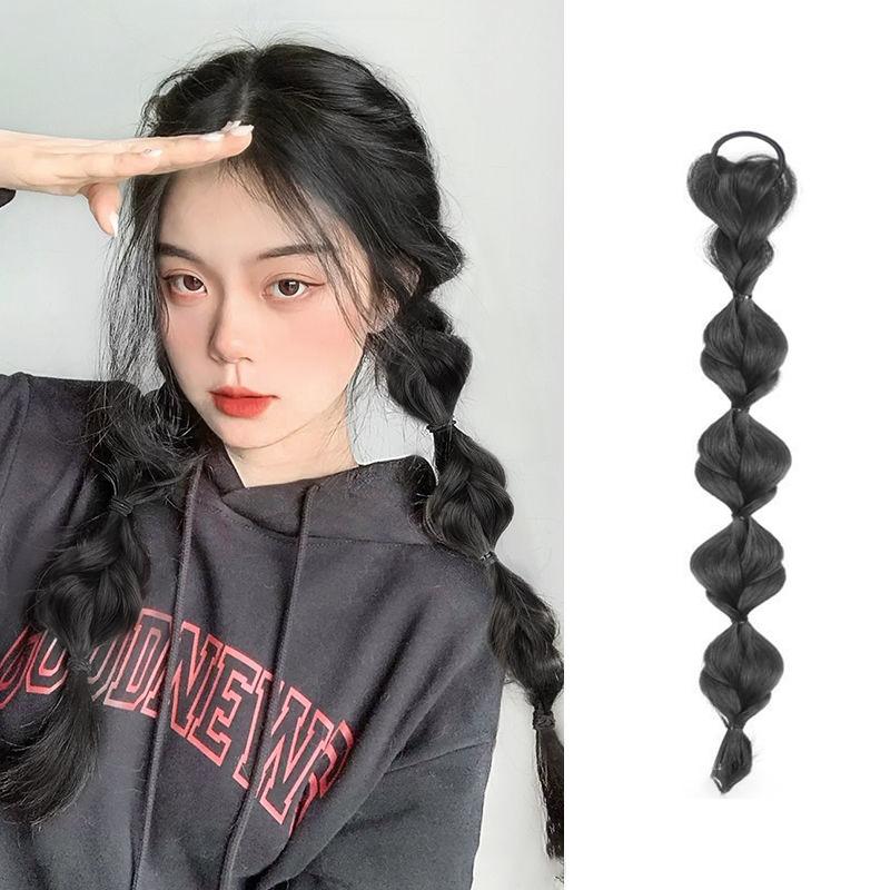 Ponytail Wigs Korean Style Colorful Braid Wig Women'S Hair Accessories