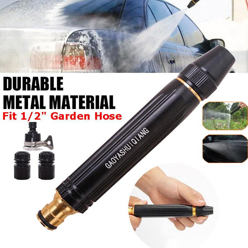Hochdruck Autowaschpistole Gartenspritzpistole Düsen Metall Jet Lanze Düse Einstellbar Schnellanschluss Waschdüse Adapter
