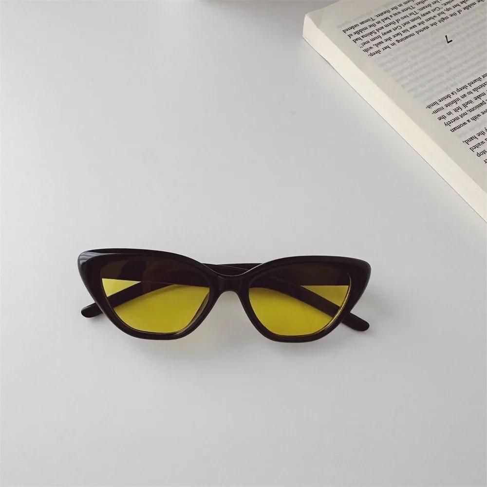 New Vintage Cat Eye Children Sunglasses Vintage Small Frame Sun Glasses For Kid Luxury Brand Design Outdoor Street Eyewear Uv400