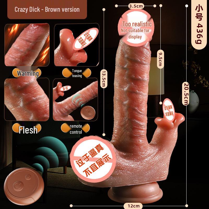 Electric Silicone Love Simulator: Soft Flesh Adult Pleasure Machine for Women