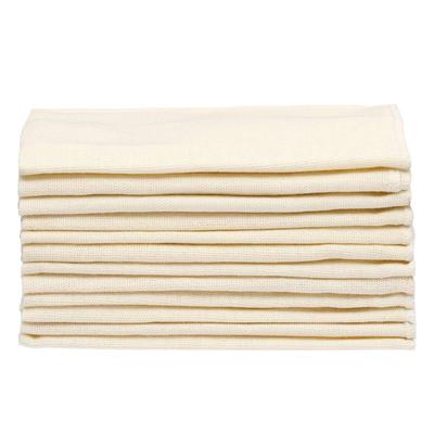 Mezcla de Algodón Natural 40 cm de Ancho x 40 cm MCB35A7A Paños de Cocina, Juego de 12 Piezas, Color, Aprox.. Profundo,