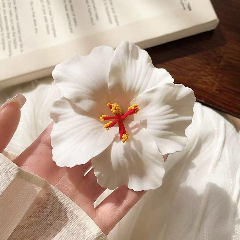 Exquisite Women's Floral Hair Clip, High-End Beach Vacation Accessory