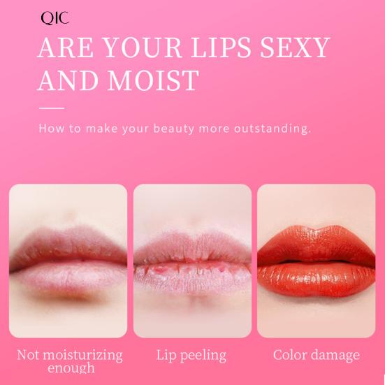 QIC Hydratační rtěnka s dlouhotrvající ovocnou příchutí a měnící se barvou na rty