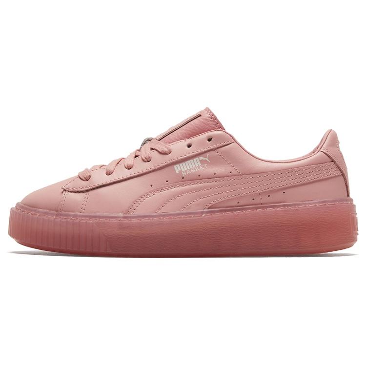 (WMNS) PUMA Basket Platform Core Pink Low Board Shoes Women s 364040-09 EU 35.5
