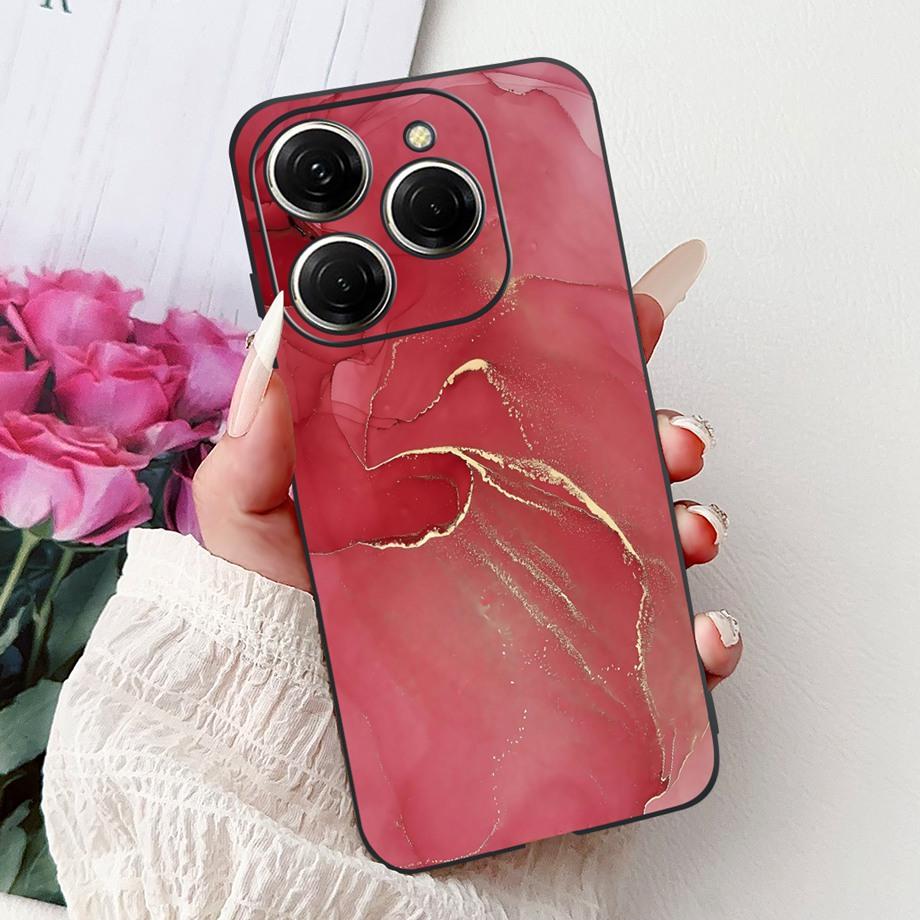 Dragon Koi Fish Landscape Phone Case For Tecno Spark 20 Pro Spark 20 20c 20Pro Plus Back Cover Soft TPU Cartoon Bumper KJ7 KJ6