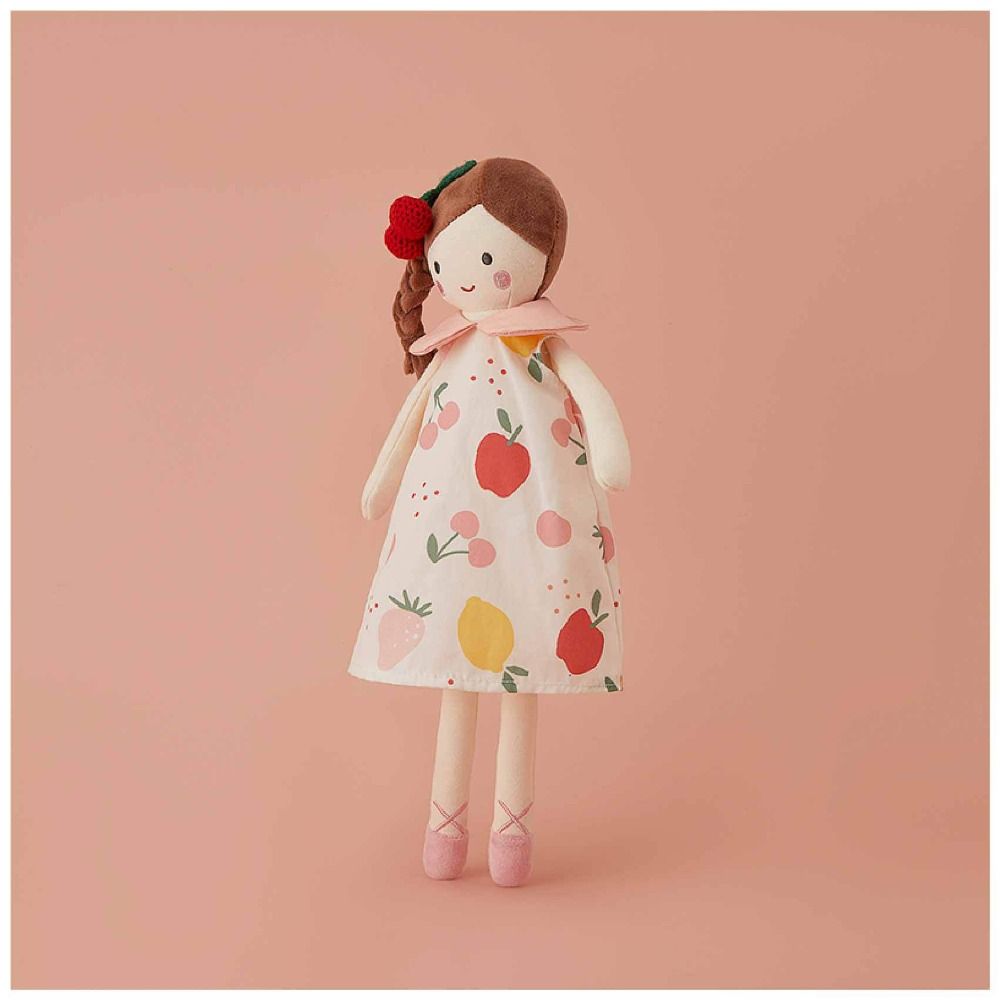 Nortic Style Princess Stuffed Doll Ballet Shoes Pink Dress Doll Girl Soft Plush Toy  Birthday Gift