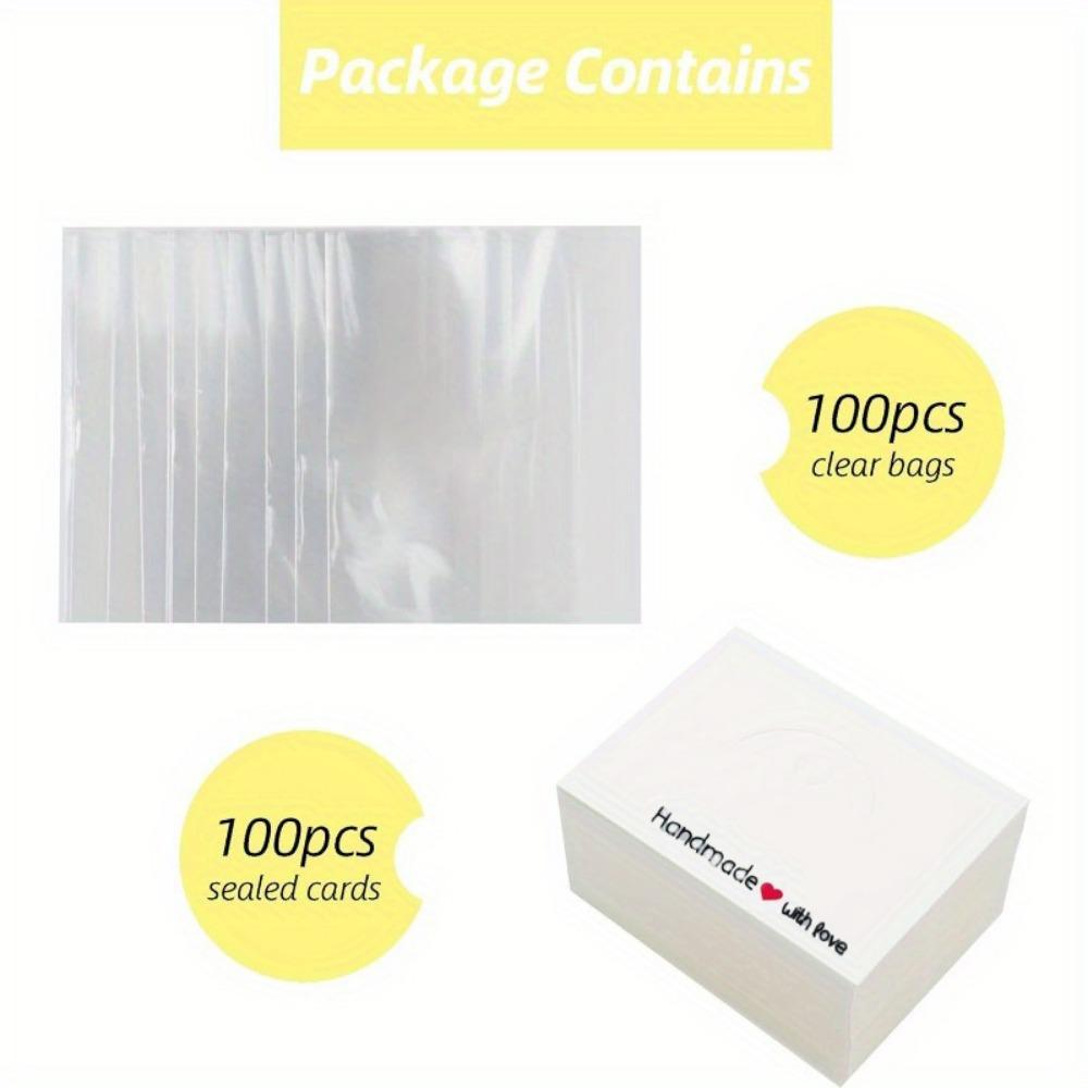 100pcs Jewelry Display Cards Packaging Supplies with Blank Space for Branding Bracelets Coaster Keychains Jewelry Perfect for Retail Displaying